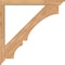 Ekena Millwork Balboa Traditional Smooth Bracket w/ Offset Brace, Western Red Cedar, 5 1/2"W x 48"D x 48"H BKT0604X48X48BOA01SWR - alternate 2